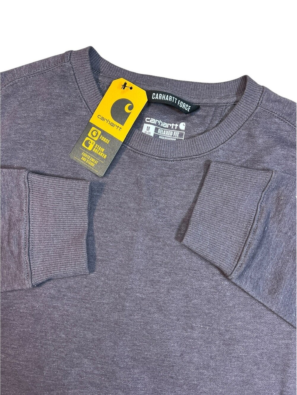 Carhartt Force Sweatshirt Womens Medium 8-10 Purple Relaxed Fit TS5568-W